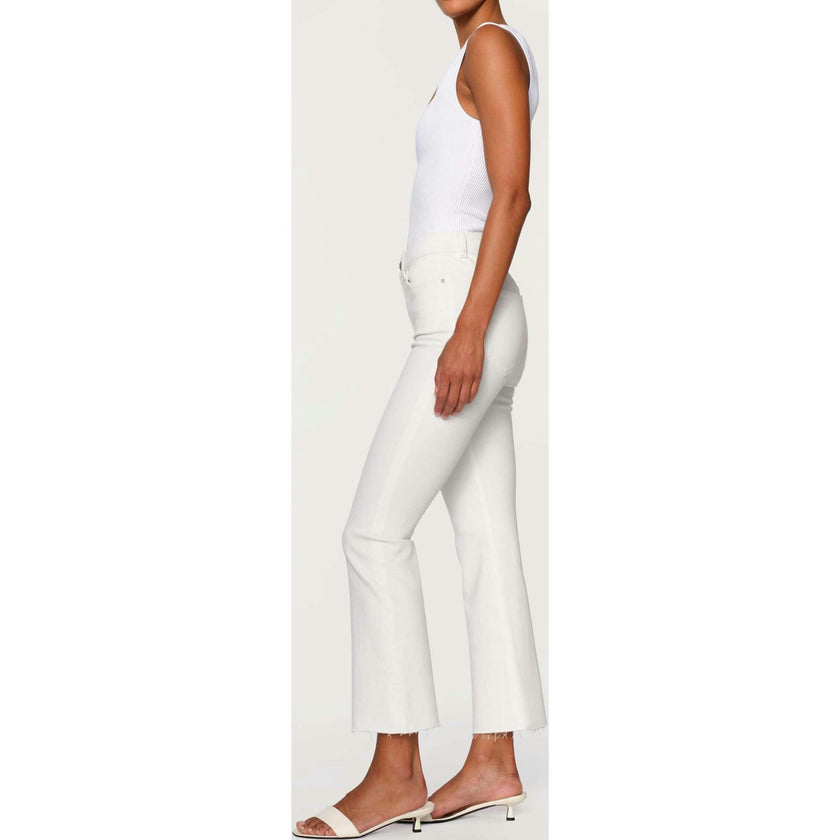 Bridget Boot High Rise Instasculpt™ Crop Jeans | White