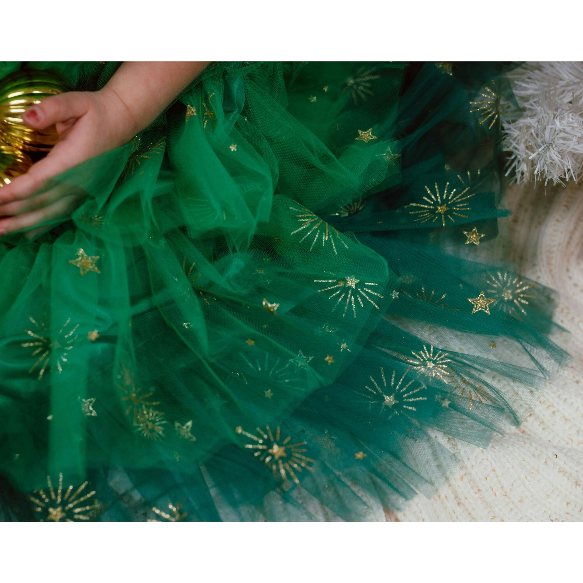 Christmas Tree Dress & Headpiece