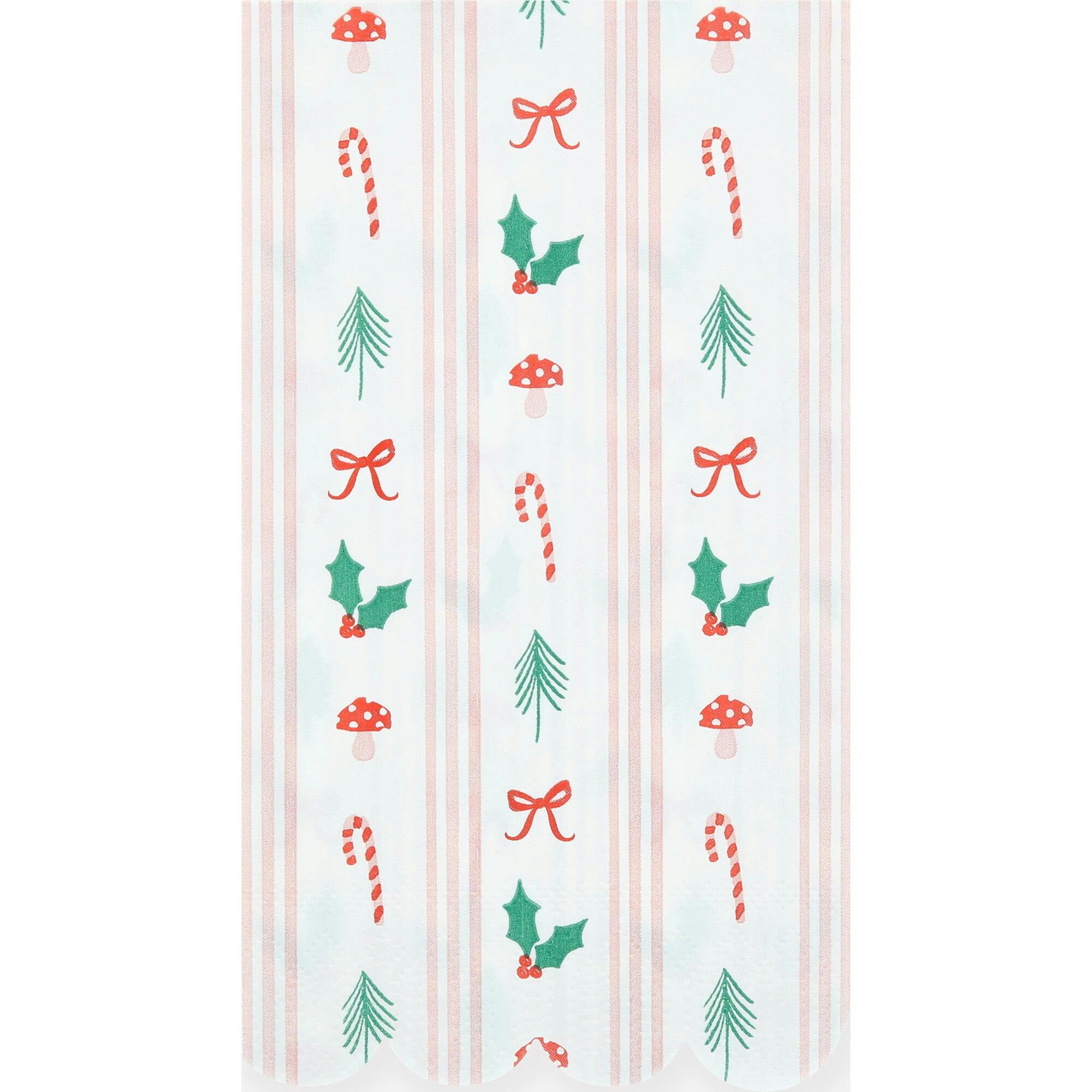 Festive Icon Stripes Guest Towels