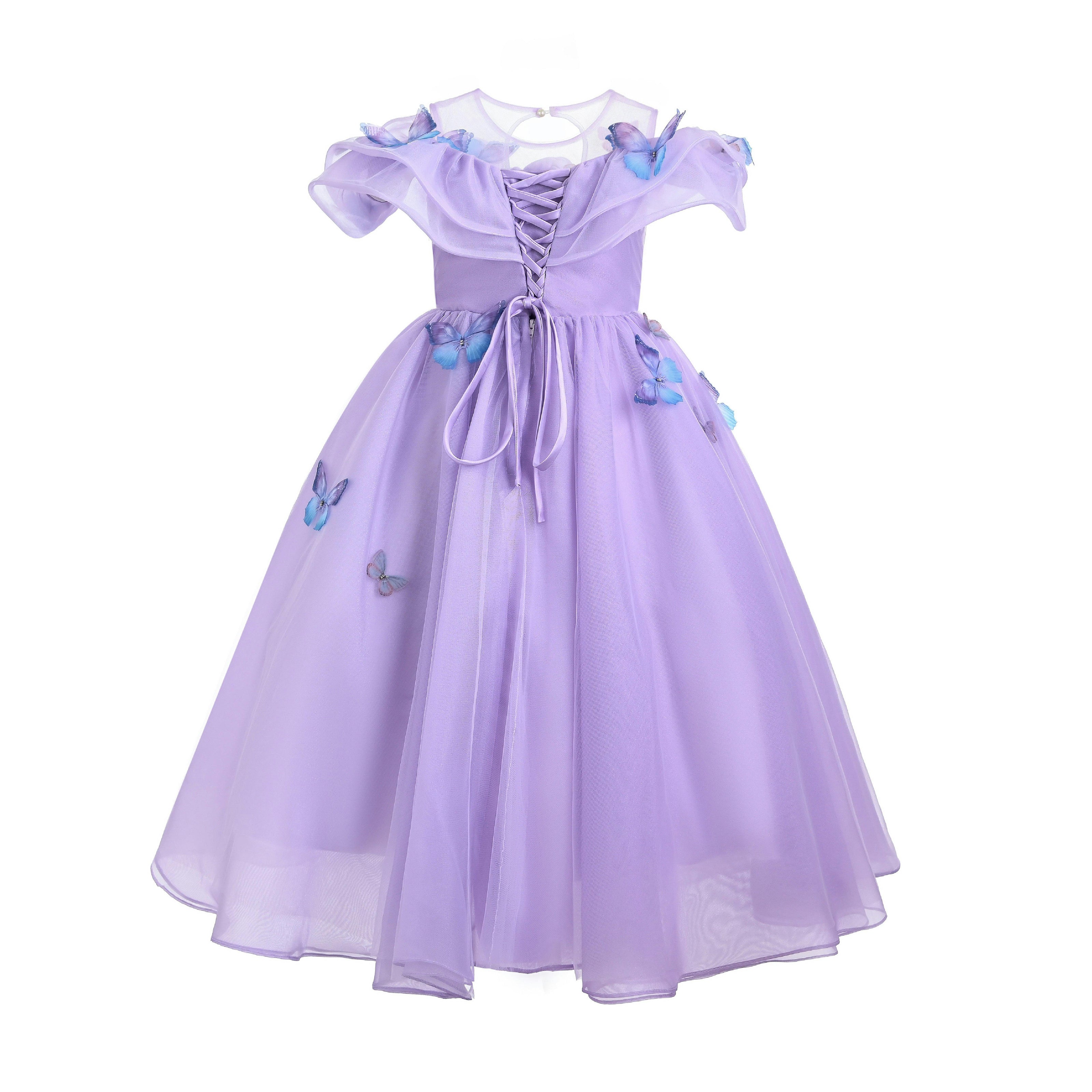 Lavender Zelia Butterfly Gown