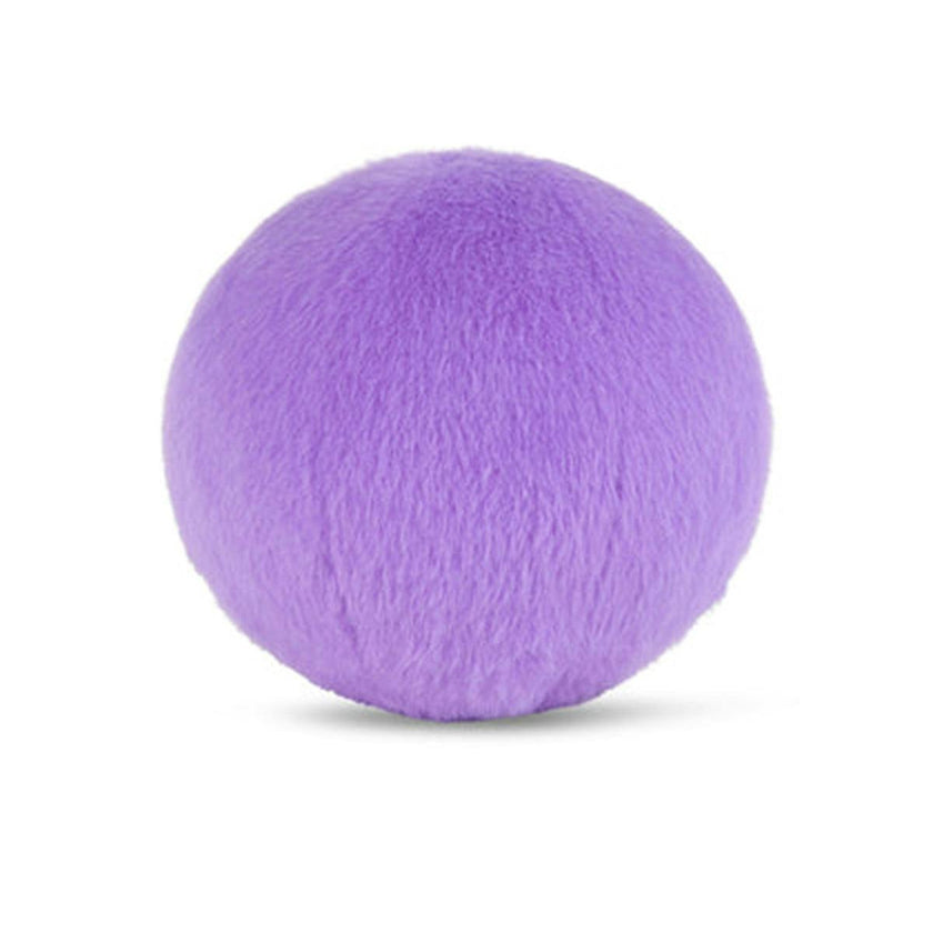 Plush Smiley Fuzzy Bright Purple 5"