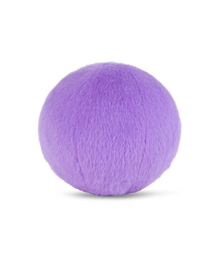 Plush Smiley Fuzzy Bright Purple 5"