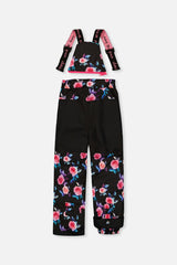 Two Piece Play Snowsuit Black Rose Print