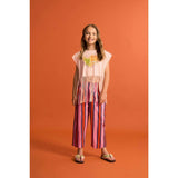 BIRDS FRINGE TOP BLUSH