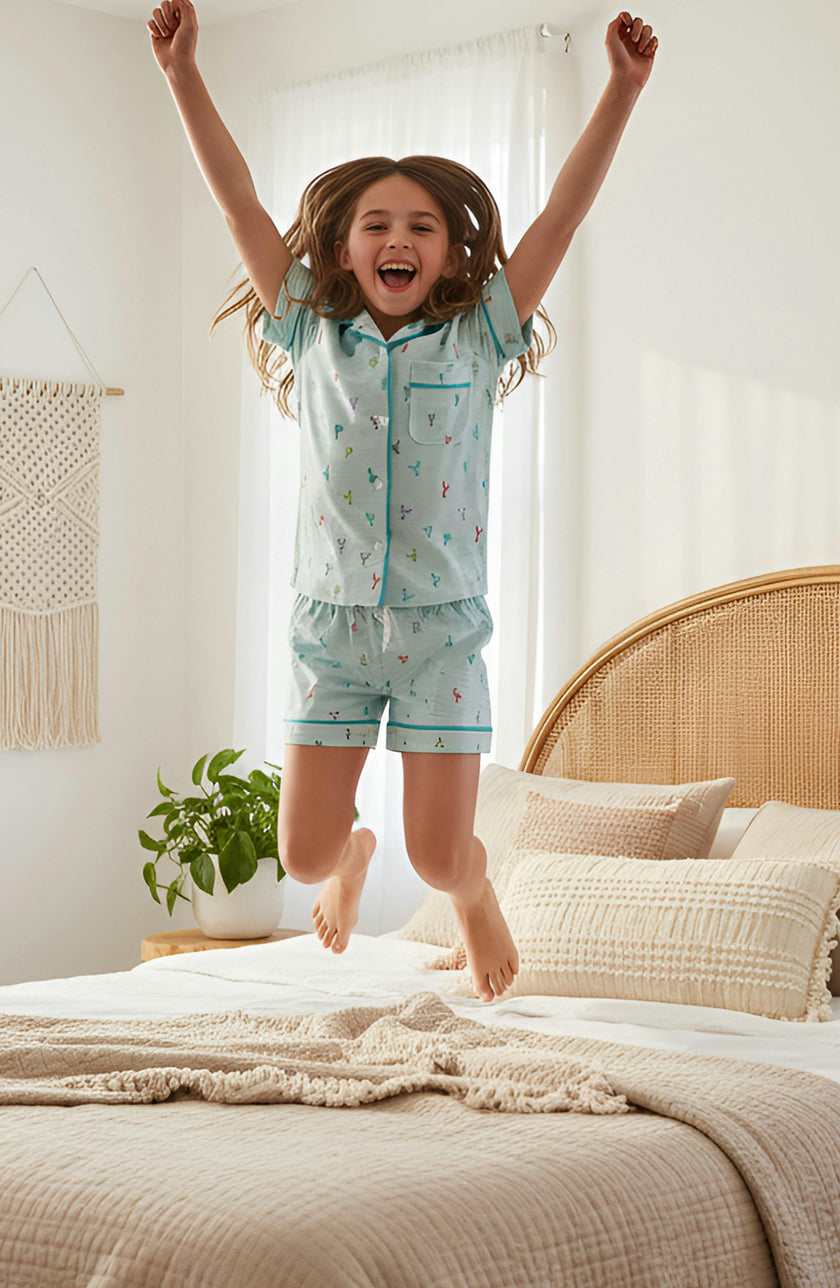 Multicolour Lobster Jersey Short Sleeve PJ Set