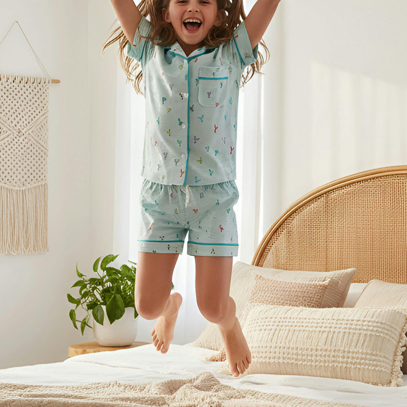 Multicolour Lobster Jersey Short Sleeve PJ Set