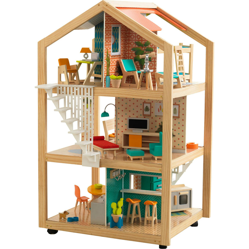 So Stylish Mansion Dollhouse with EZ Kraft Assembly™
