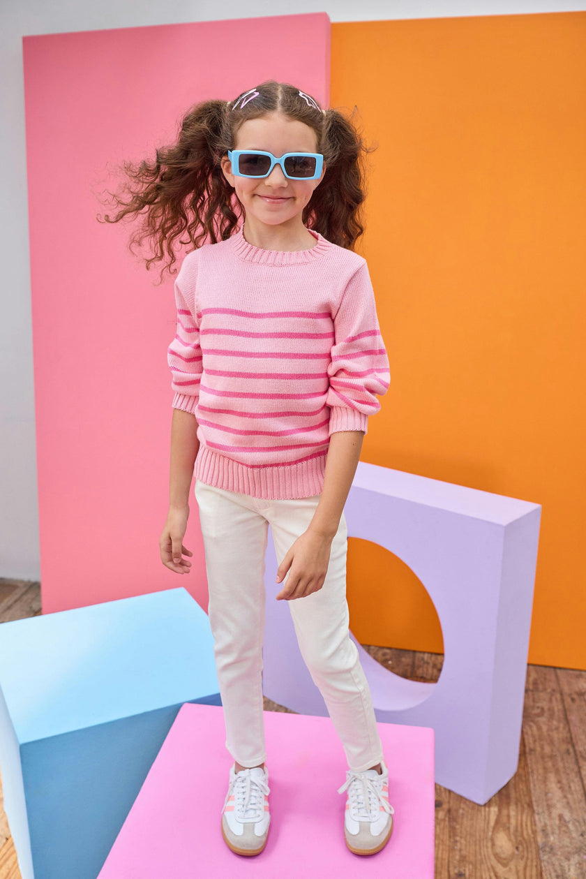 Striped Sweater - Pink