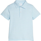 Short Sleeve Polo - Sky Stripe