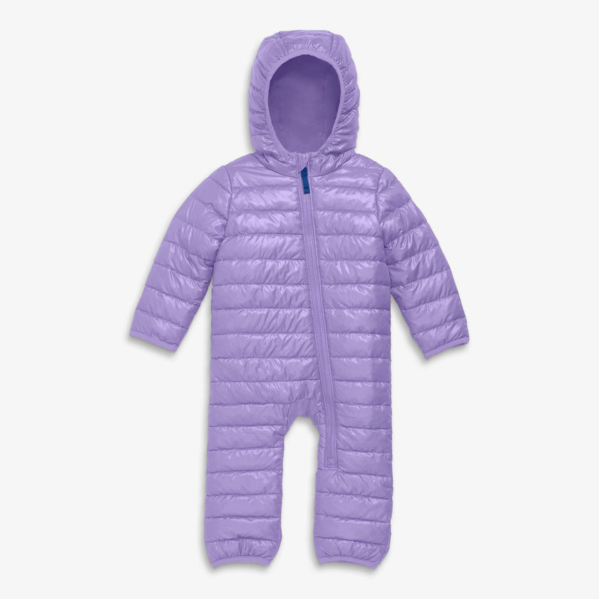 Baby lightweight puffer suit in solids