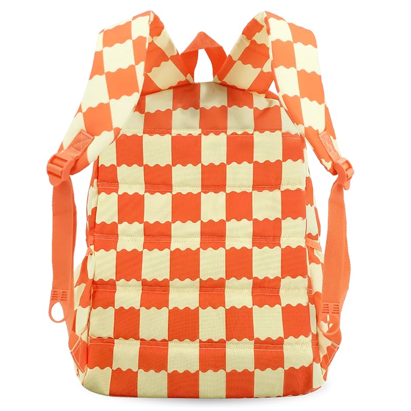 Oz Daypack Backpack with Doodle Large Pencil Case in Wiggle Coral