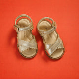 Toddler Bloom Sandal | Gold Leather