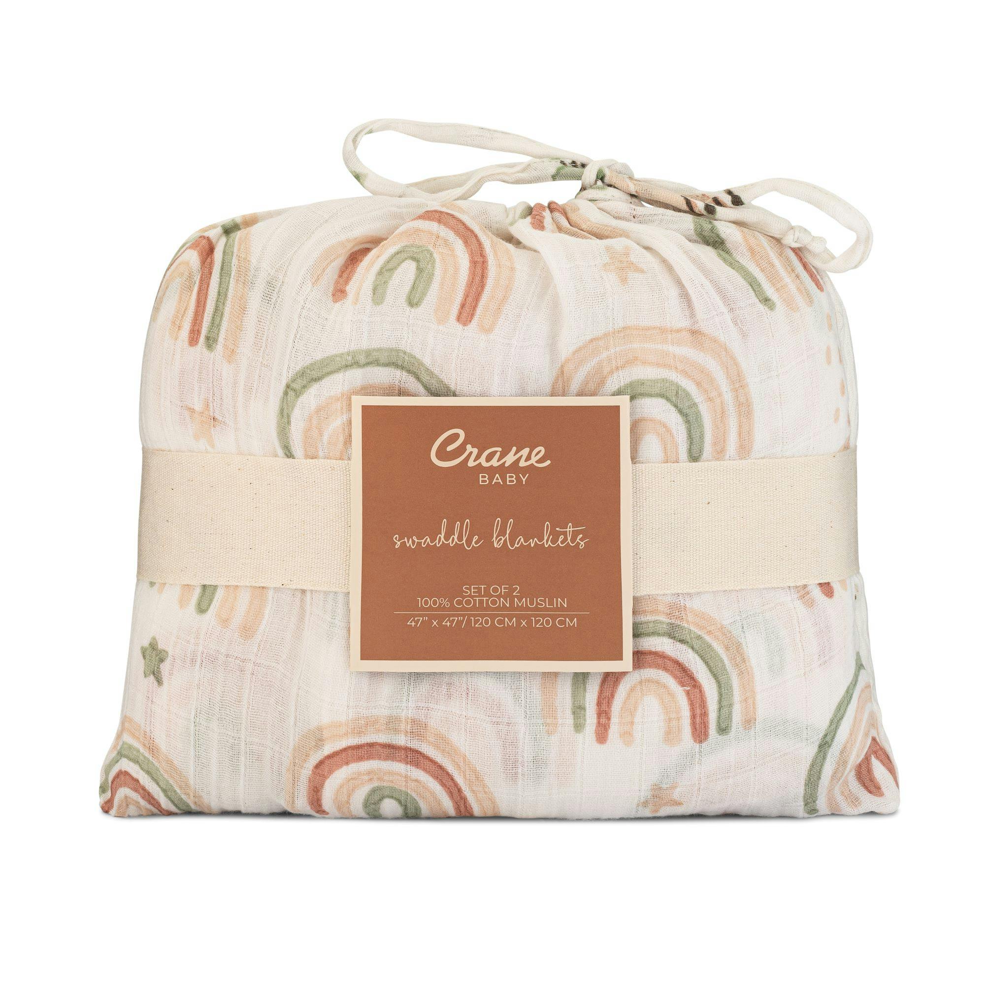 Parker Cotton Muslin Swaddle Blanket Set (Butterfly, Set of 2)
