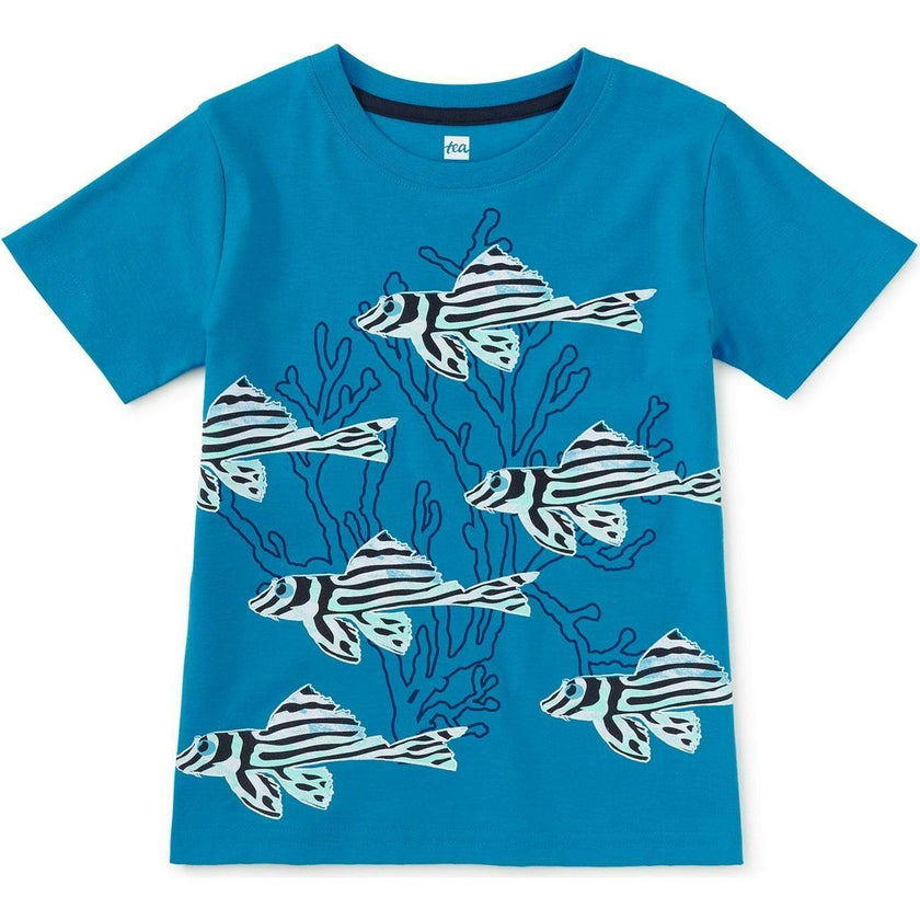 Zebrafish Graphic Tee, Blue