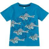 Zebrafish Graphic Tee, Blue