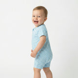 Harbor Gingham Short Sleeve & Shorts Bamboo Sleeper