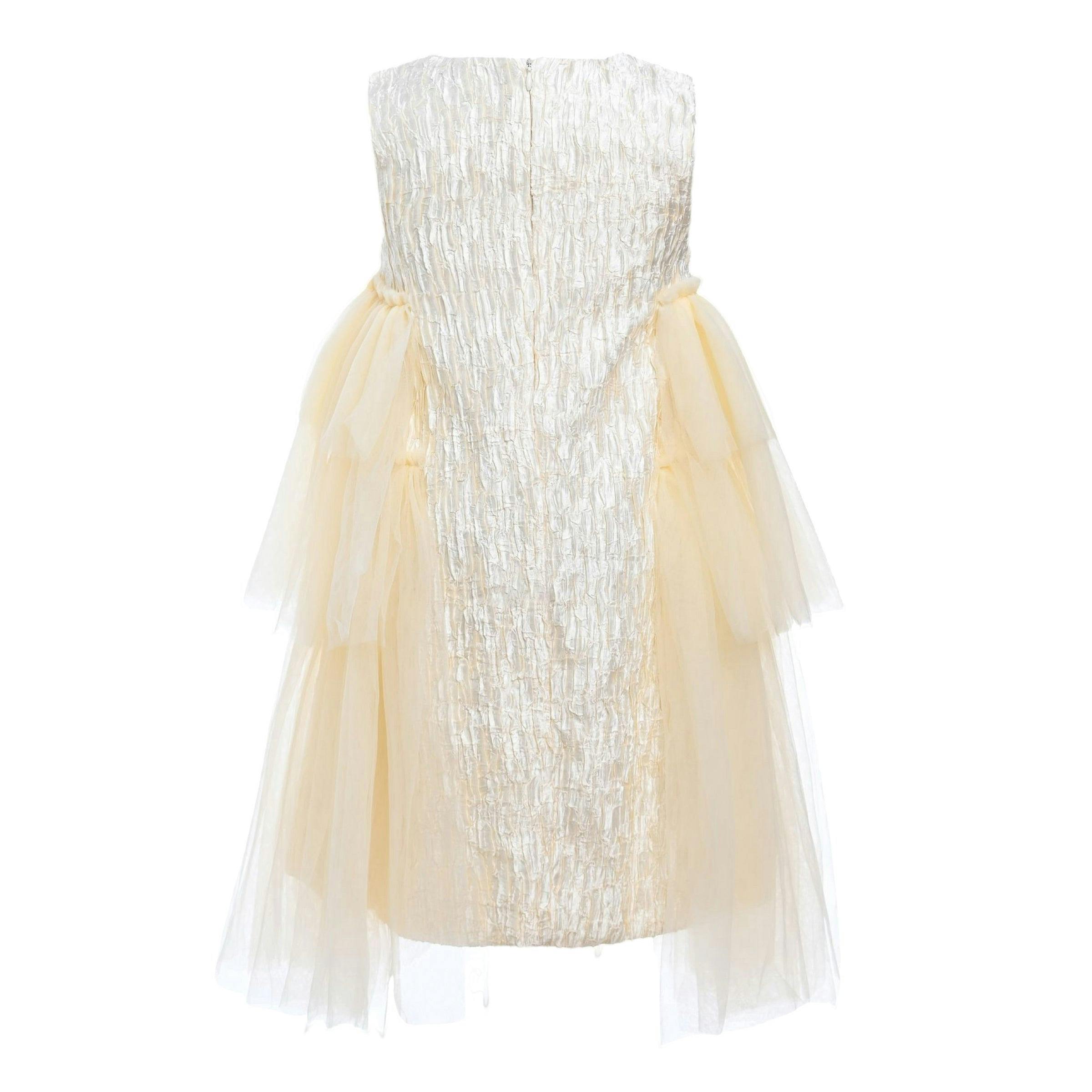 Champagne Sonata Ruffle Dress