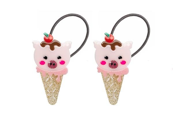 Pig Pink Ice Cream Ponytail