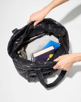 Black Medium Metro Travel Tote