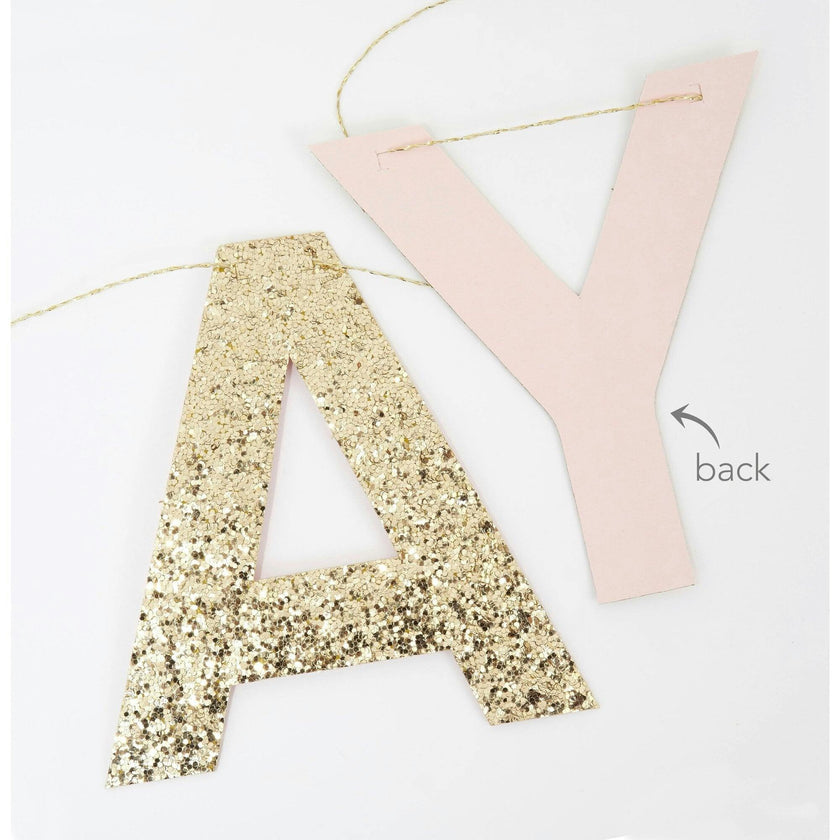 Pink Happy Birthday Fringe Garland Set