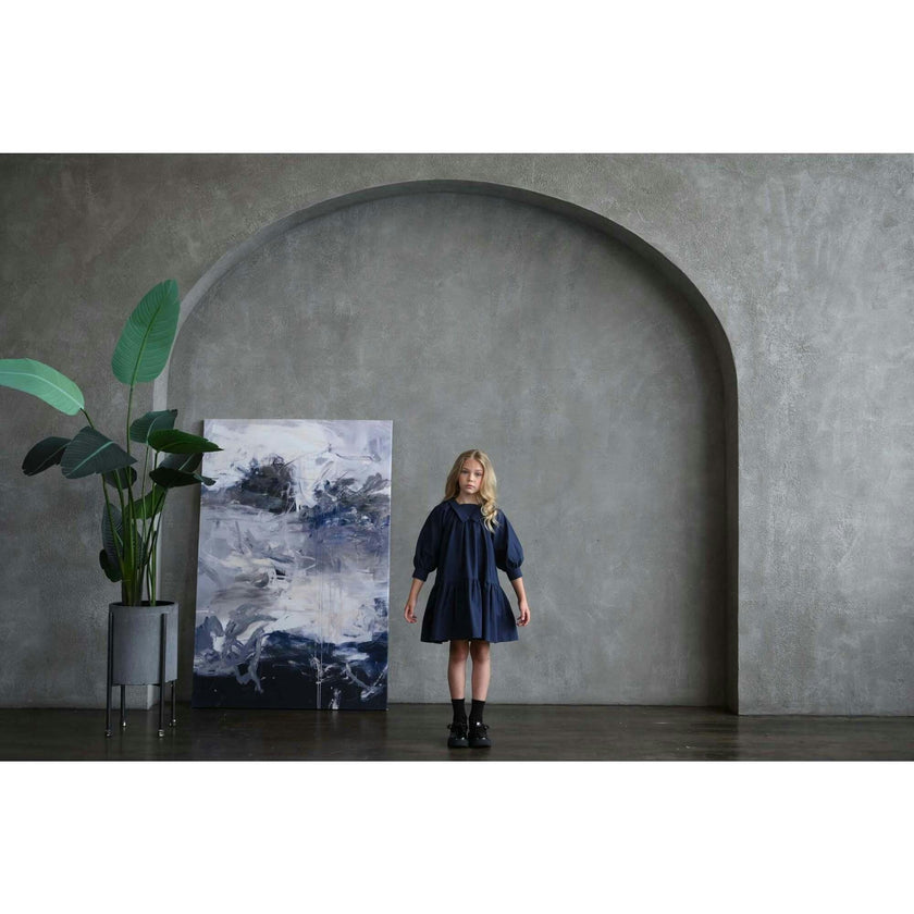Isla dress (prussian-blue)