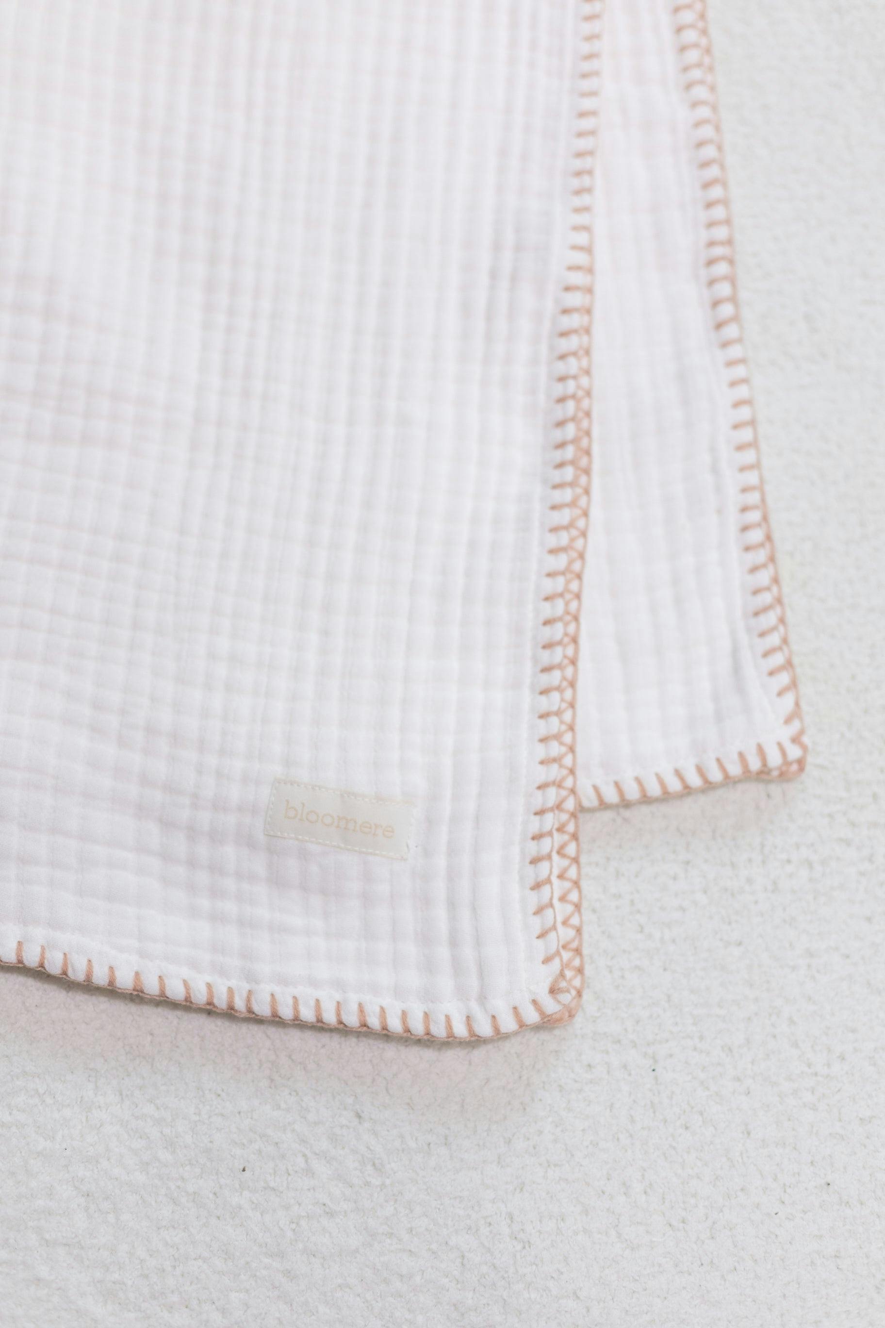 4 Layer Muslin Blanket (Brown, Pink)