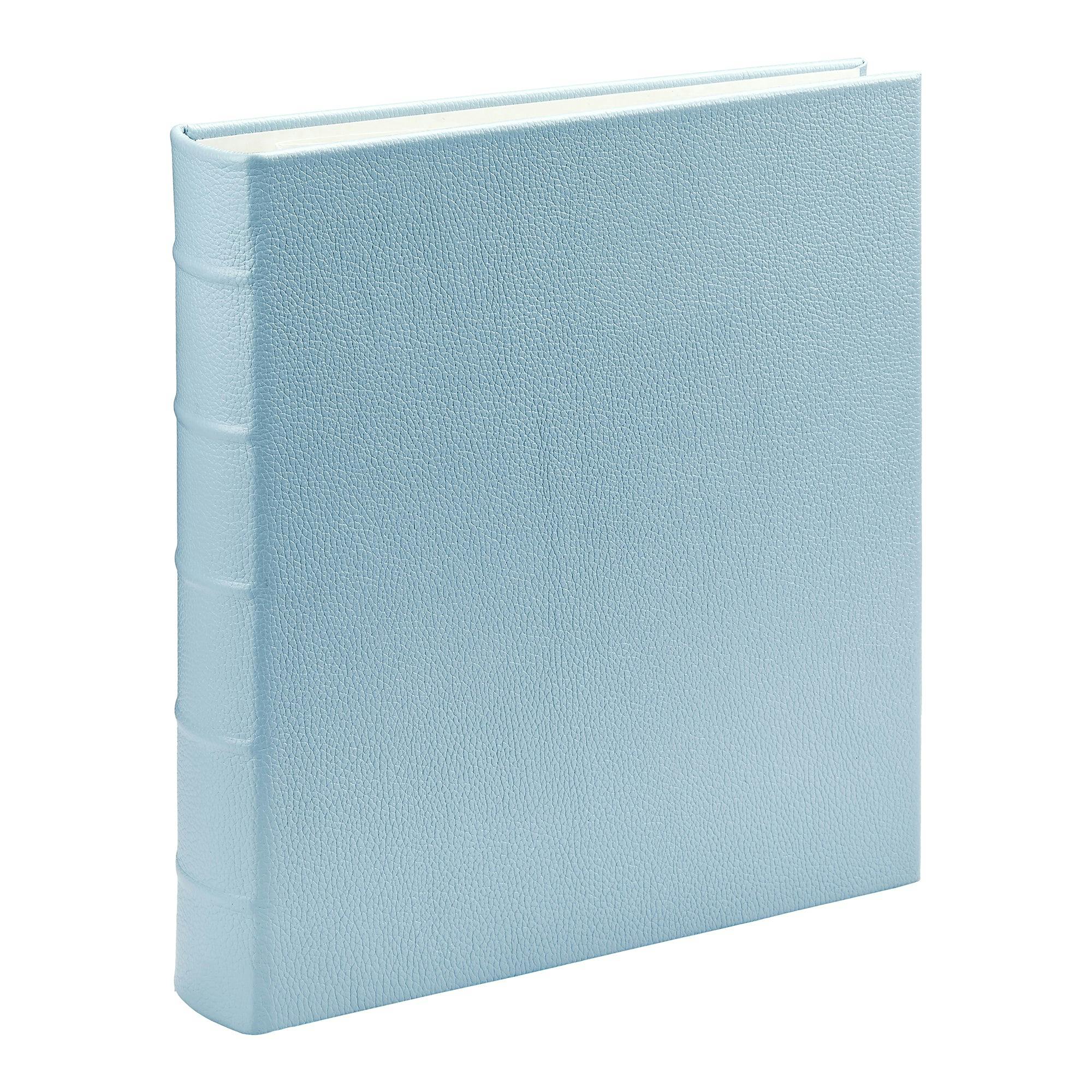 Large Clear Pocket Pebble Grain Leather Photo Album