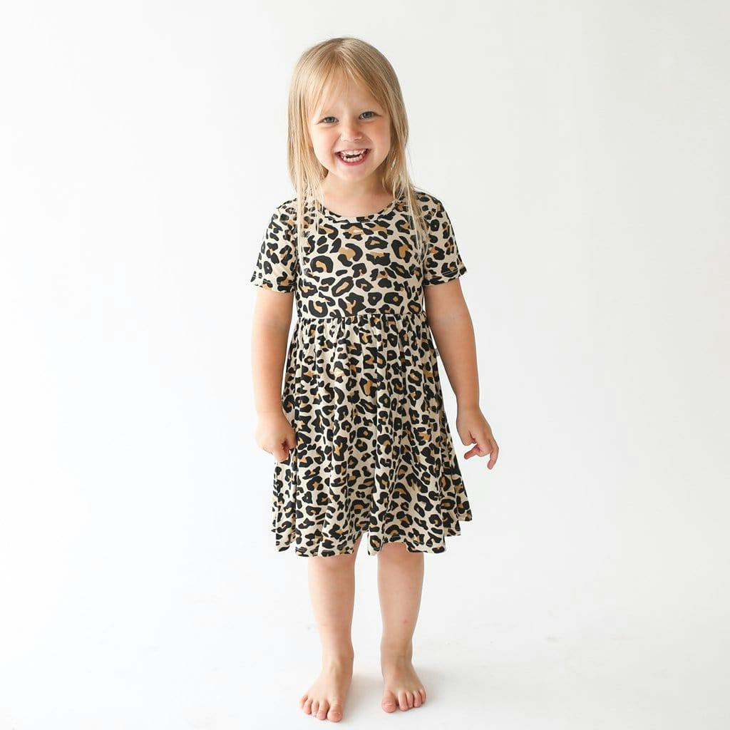 Lana Leopard Tan Twirl Dress