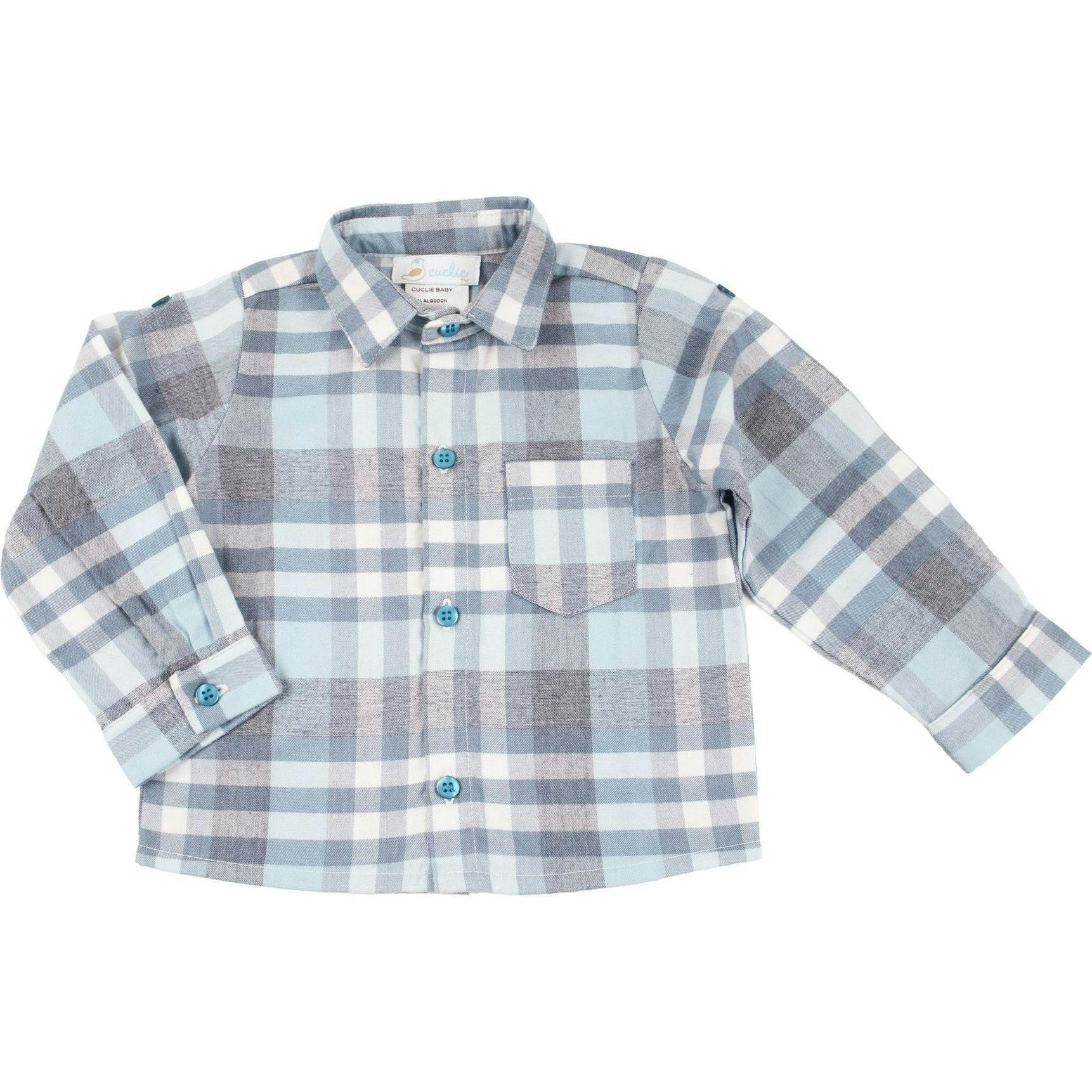Teal Flannel Shirt Set