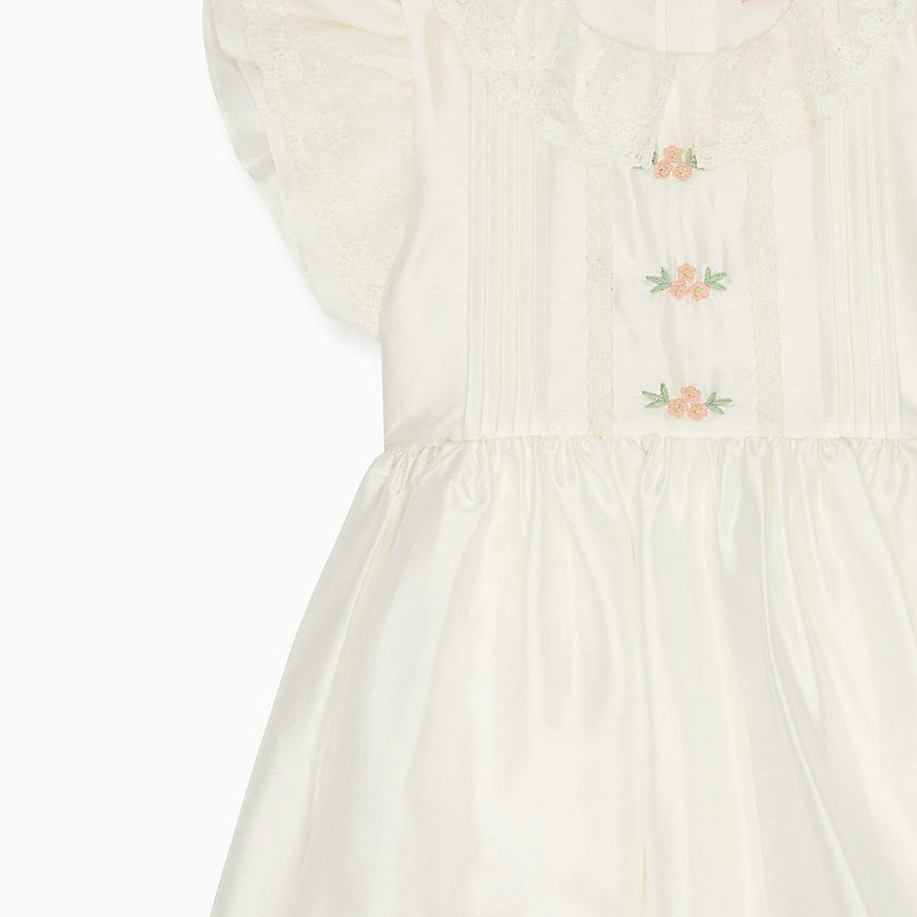 Ivory Lavinia Silk Ceremony Girl Dress