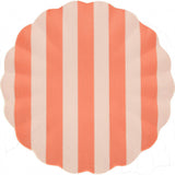 Stripy Reusable Bamboo Large Plates