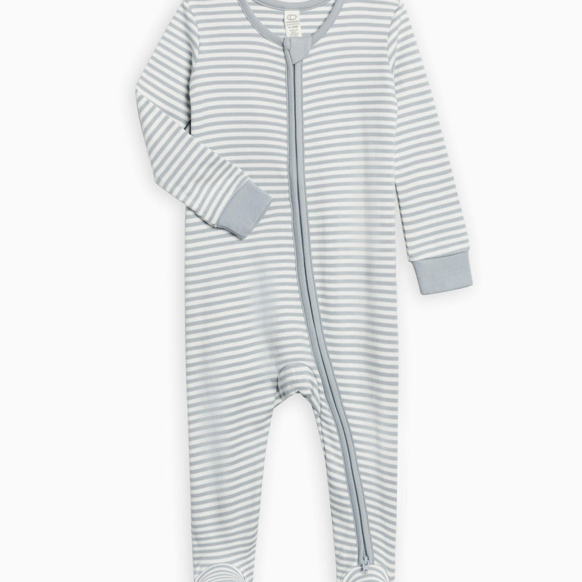 Peyton Zipper Sleeper Ballet Stripe