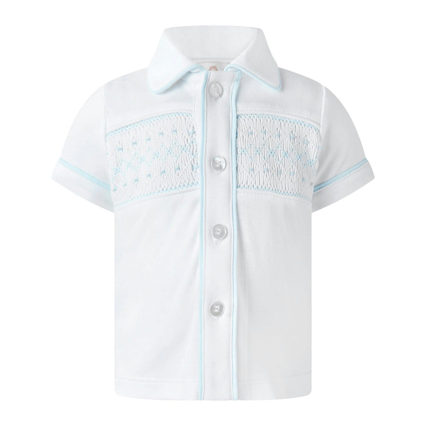 Pima Jersey Smocked Top and Short Set