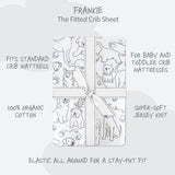FRANKIE Fitted Crib Sheet