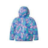 Reversible Color-Changing Puffer Jacket | Blue Floral