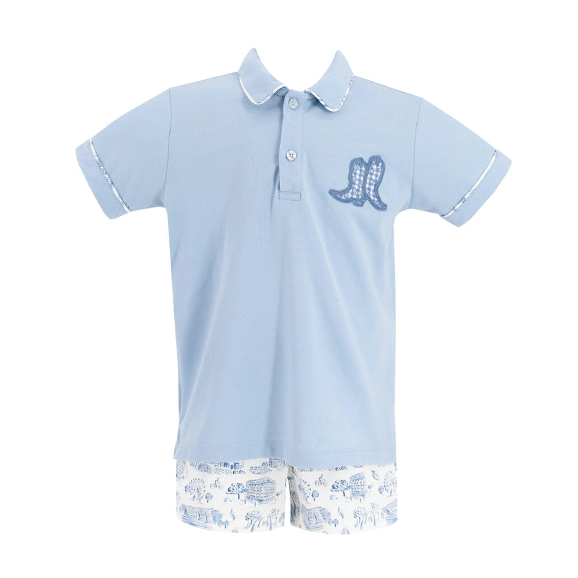 Fields Boy Polo Set - Dallas