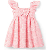 The Embroidered Bloom Dress, Pink