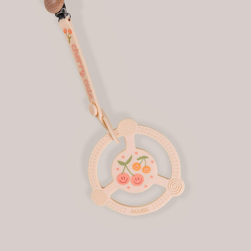 JuJuBe × Studio Oh! Silicone Teether Ring With Detachable Clip