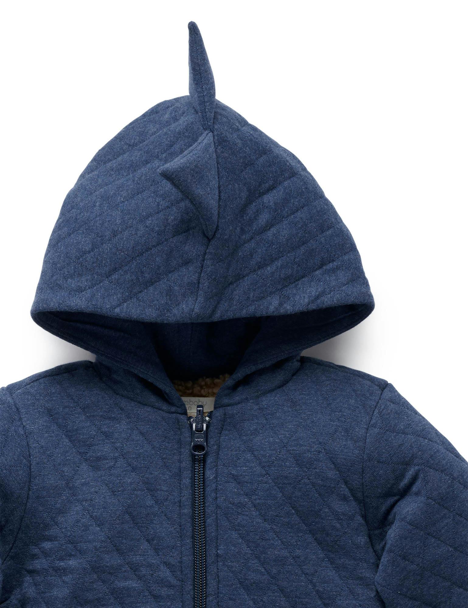 Quilted Dragon Jacket Midnight Melange