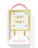 Lovely Little Letterboard Customizable Gold Cake Topper