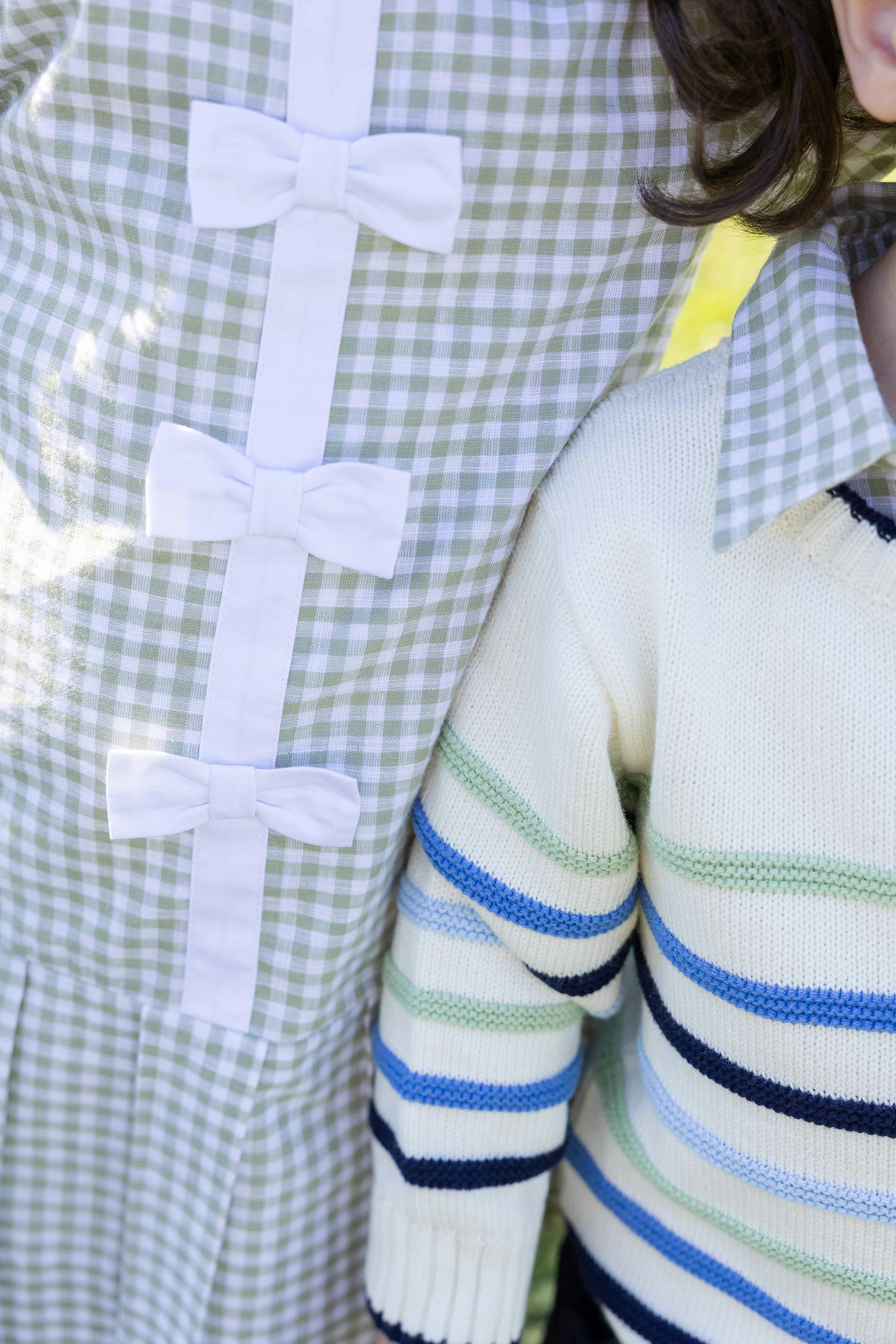 Sweater with Raised Stripes