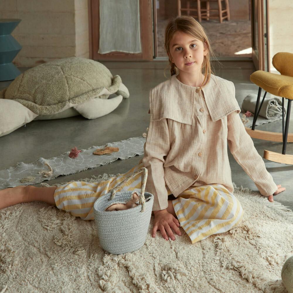 Island Washable Round Play Rug