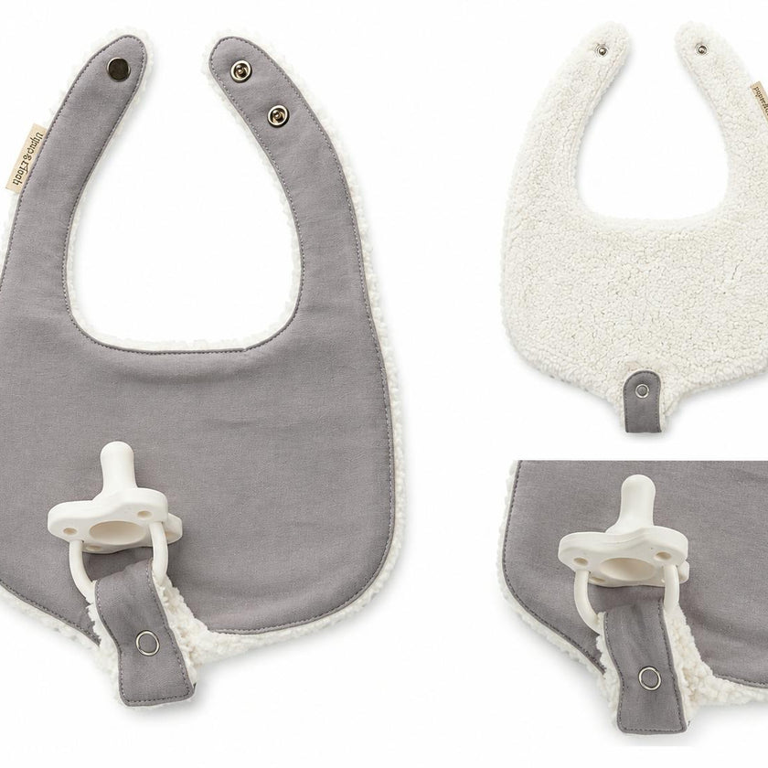 Sooth & Snap Pacifier Bib | Lavender Drift