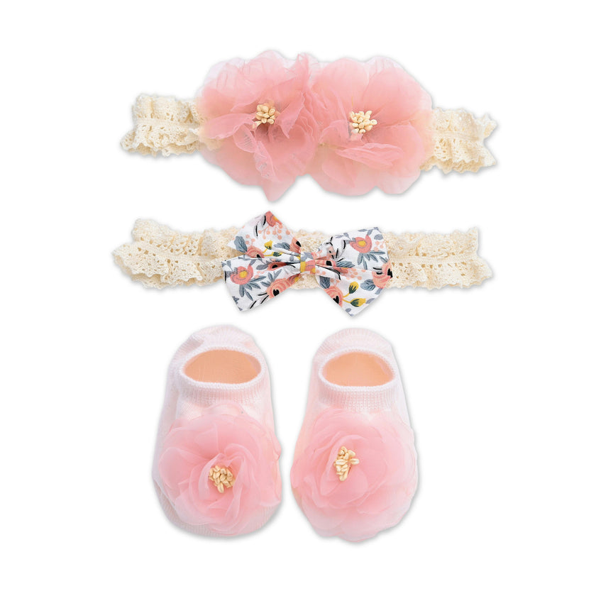 Lace Headband & Sock Gift Set