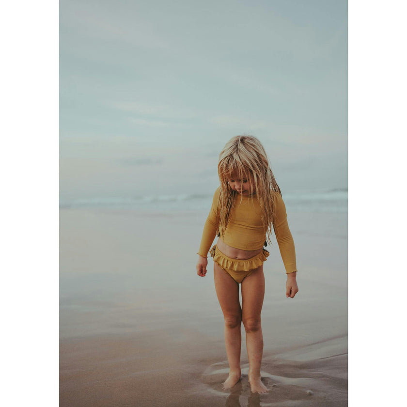 Nia Lemon Patch Upf 50+ Long Sleeve Swim Shirt