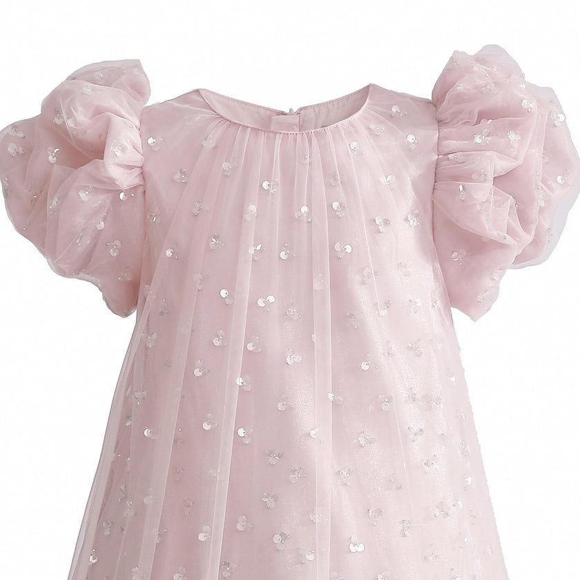 Pink Thalina Ruffle Dress
