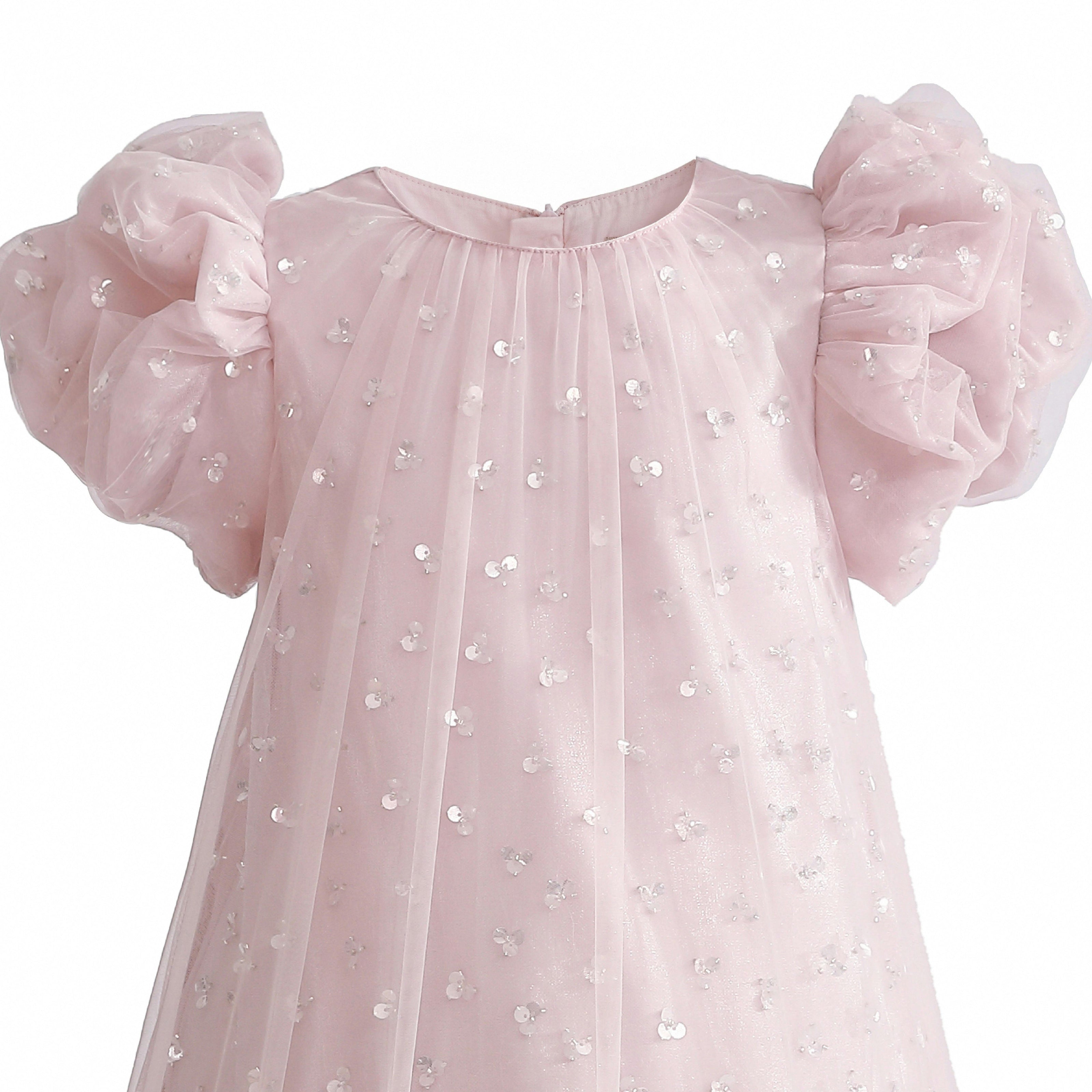Pink Thalina Ruffle Dress