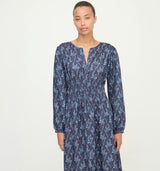 The Rosely Dress - Navy Cala Paisley