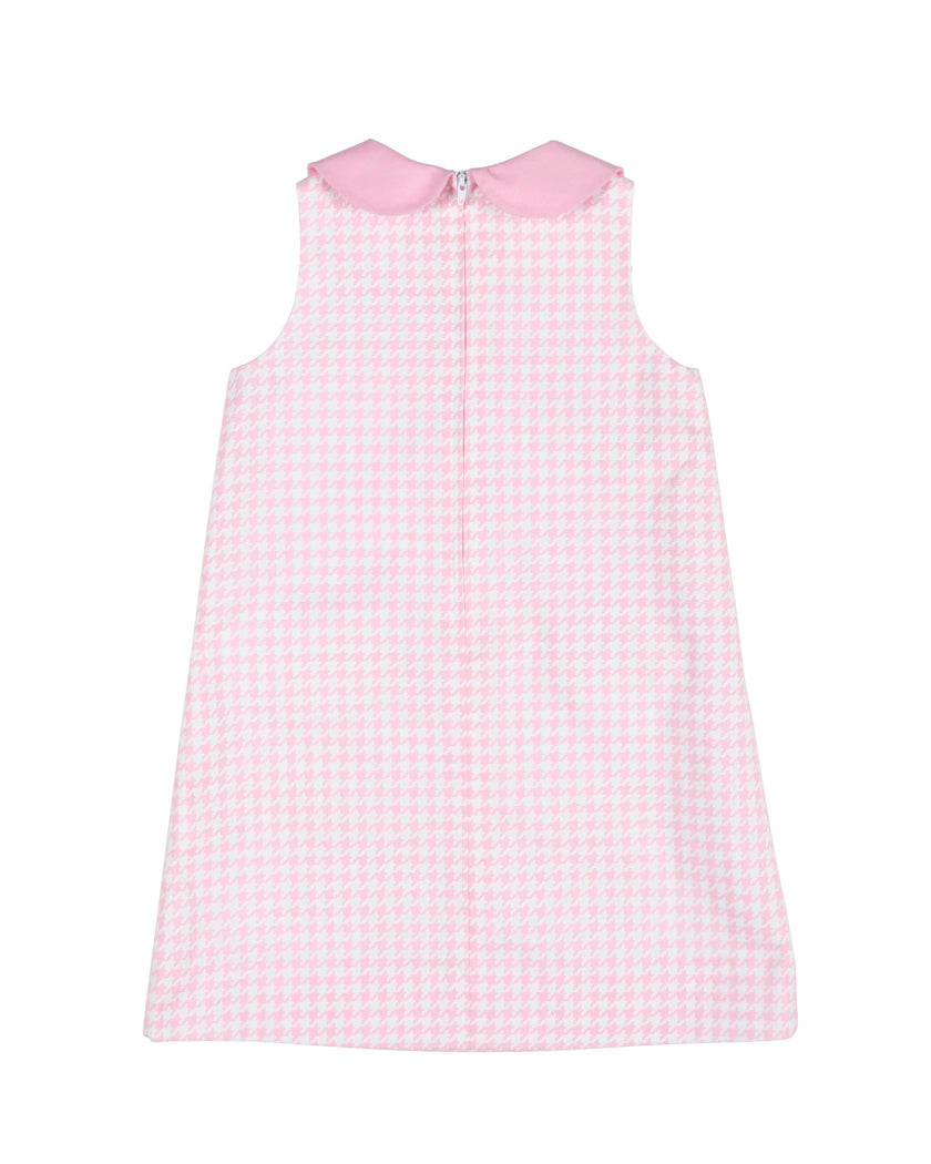 Houndstooth Dress with Bow Pockets