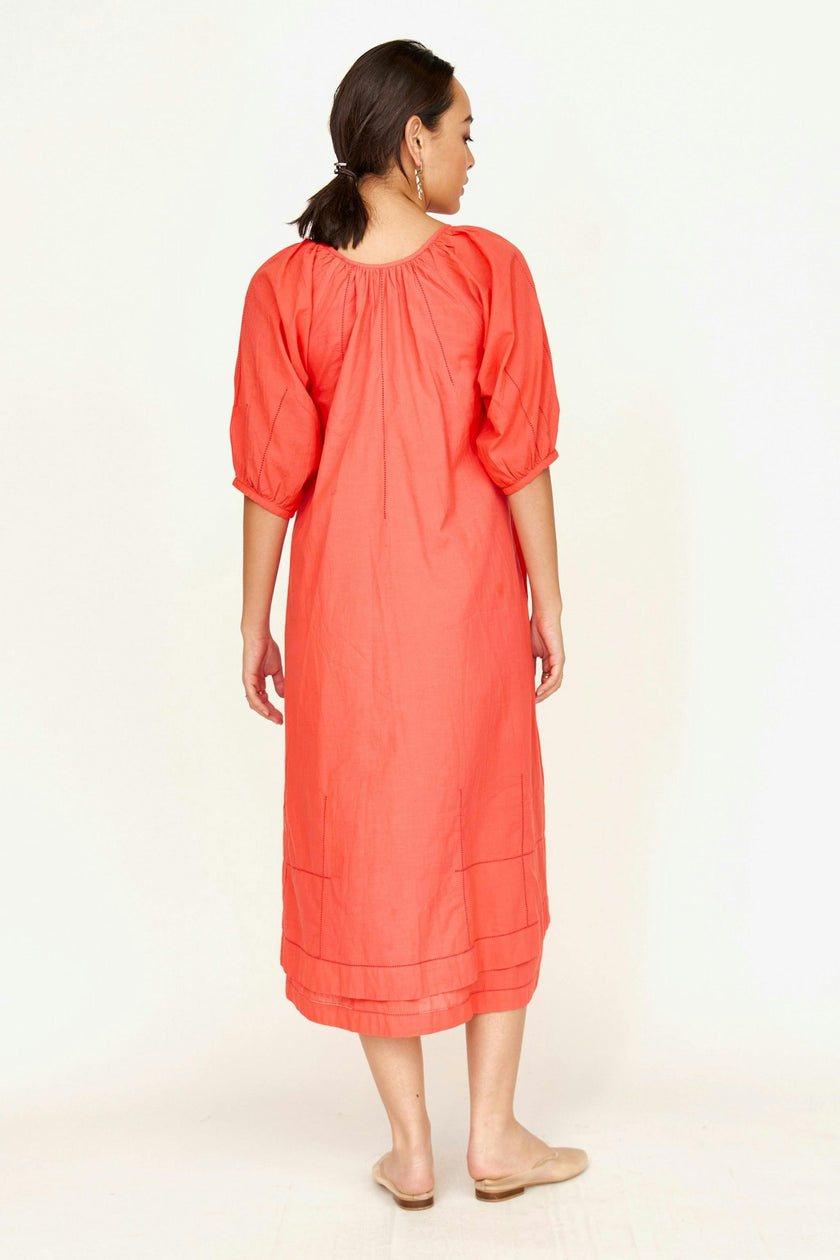 Seville Dress in Lobster